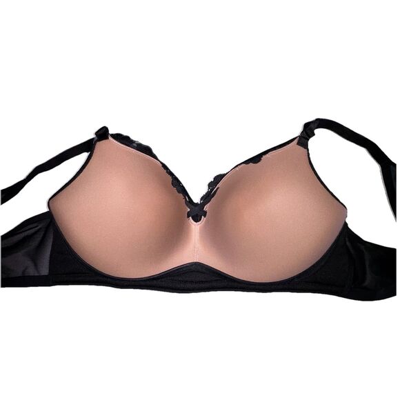 TORRID Black Lace Dream Wire Free Push Up Solid 360 Back Smoothing Bra 46C NWT - Picture 6 of 11